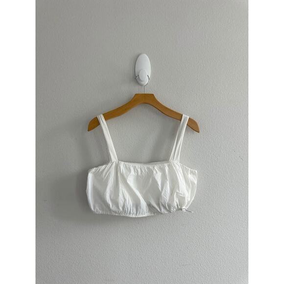 Daily Drills‎ Women’s Large Logo Bubble Cropped Cinchable Tank Sz L - Picture 1 of 6